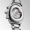 Montre Longines Master Collection Chronograph Cadran Argenté "grain d'orge" Bracelet Acier