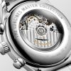 Montre Longines Master Collection Chronograph Cadran Argenté "grain d'orge" Bracelet Acier