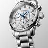 Montre Longines Master Collection Chronograph Cadran Argenté "grain d'orge" Bracelet Acier