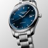 Montre Longines Master Collection Cadran Bleu soleillé Bracelet Acier