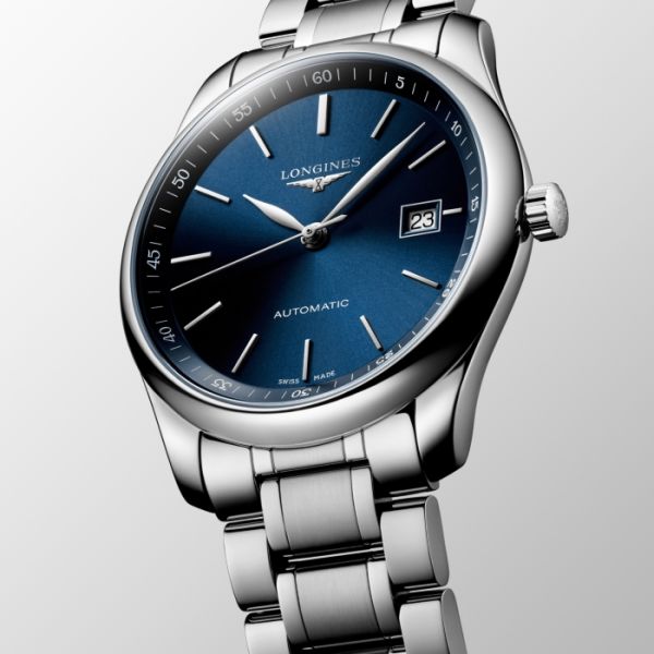 Montre Longines Master Collection Cadran Bleu soleillé Bracelet Acier