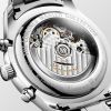 Montre Longines Master Collection Chronograph Cadran Argenté "grain d'orge" Bracelet Acier