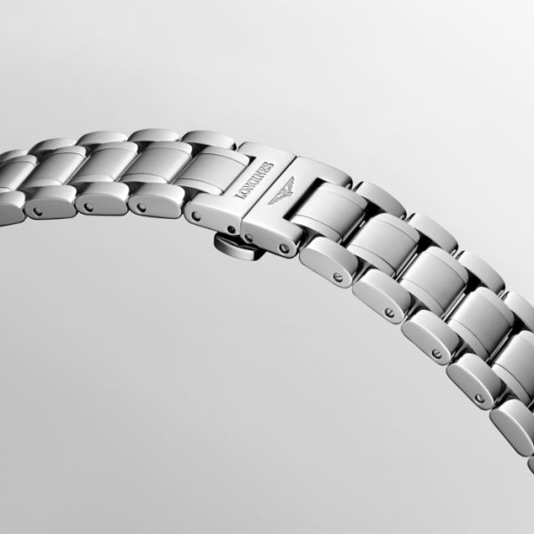 Montre Longines Master Collection Chronograph Cadran Argenté "grain d'orge" Bracelet Acier