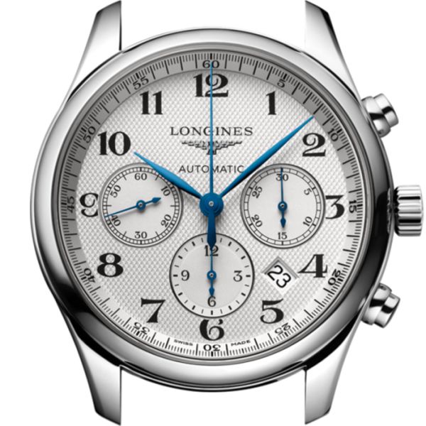 Montre Longines Master Collection Chronograph Cadran Argenté "grain d'orge" Bracelet Acier