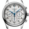 Montre Longines Master Collection Chronograph Cadran Argenté "grain d'orge" Bracelet Acier