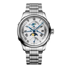 Montre Longines Master Collection Retrograde Cadran Argenté "grain d'orge" Bracelet Acier