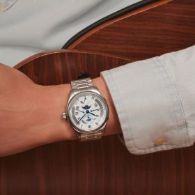 Montre Longines Master Collection Retrograde Cadran Argenté "grain d'orge" Bracelet Acier