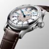 Montre Lindbergh Hour Angle Watch Cadran Blanc laqué poli Bracelet Alligator
