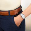 Montre Longines Evidenza Cadran Argenté "flinqué" Bracelet Acier