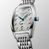 Montre Longines Evidenza Cadran Argenté "flinqué" Bracelet Acier