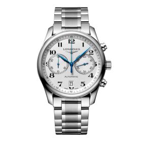 Montre Longines Master Collection Chronograph Cadran Argenté "grain d'orge" Bracelet Acier