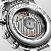 Montre Longines Master Collection Chronograph Cadran Argenté "grain d'orge" Bracelet Acier