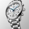 Montre Longines Master Collection Chronograph Cadran Argenté "grain d'orge" Bracelet Acier