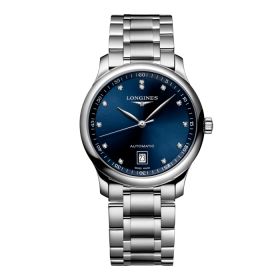 Montre Longines Master Collection Cadran Bleu soleillé Bracelet Acier