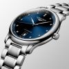 Montre Longines Master Collection Cadran Bleu soleillé Bracelet Acier