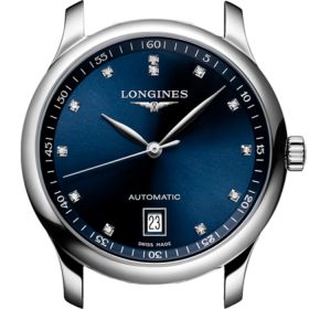 Montre Longines Master Collection Cadran Bleu soleillé Bracelet Acier