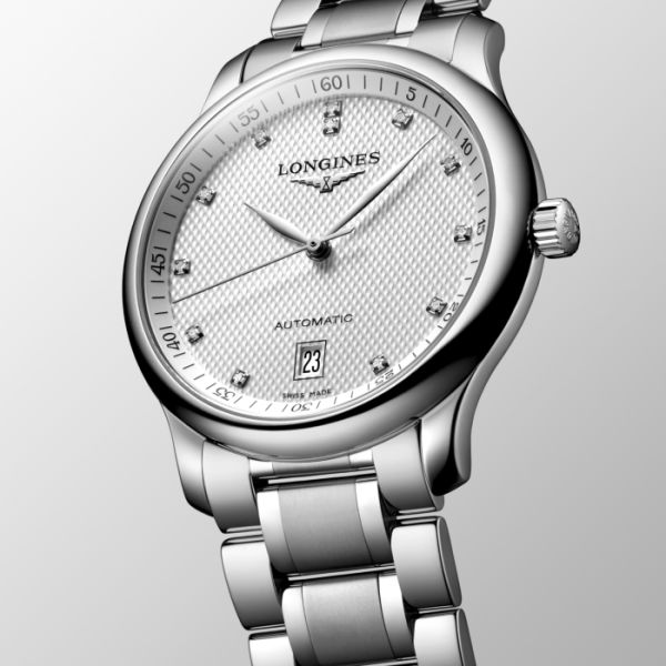 Montre Longines Master Collection Cadran Argenté "grain d'orge" Bracelet Acier