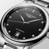 Montre Longines Master Collection Cadran Noir laqué poli Bracelet Acier