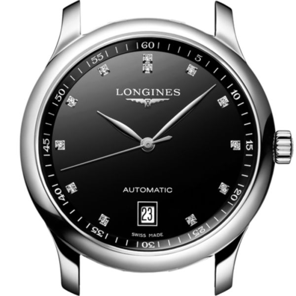 Montre Longines Master Collection Cadran Noir laqué poli Bracelet Acier