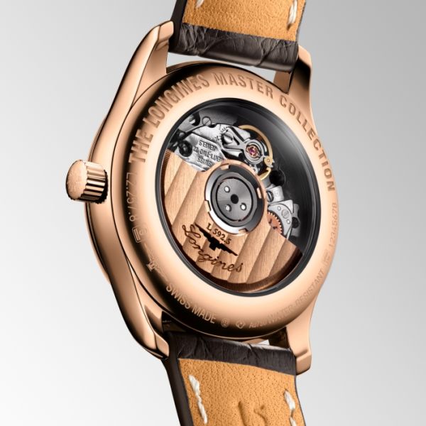 Montre Longines Master Collection Cadran Nacre blanche Bracelet Alligator
