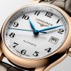 Montre Longines Master Collection Cadran Argenté "grain d'orge" Bracelet Alligator