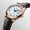 Montre Longines Master Collection Cadran Argenté "grain d'orge" Bracelet Alligator