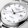 Montre Longines Master Collection Cadran Nacre blanche Bracelet Acier