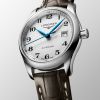 Montre Longines Master Collection Cadran Argenté "grain d'orge" Bracelet Alligator