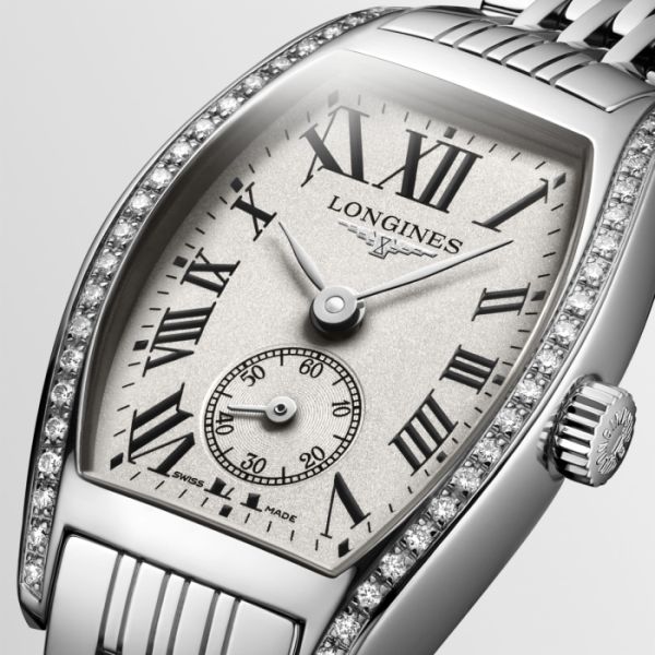 Montre Longines Evidenza Cadran Argenté Bracelet Acier