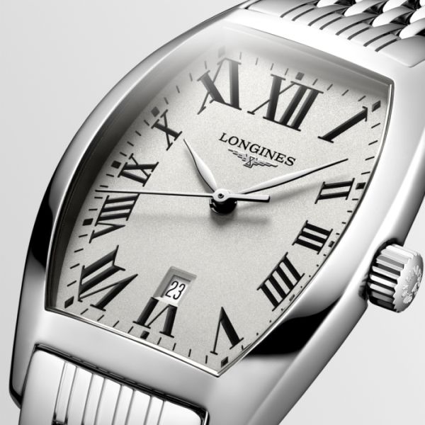 Montre Longines Evidenza Cadran Argenté Bracelet Acier