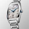 Montre Longines Evidenza Cadran Argenté "flinqué" Bracelet Acier