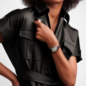 Montre Longines Evidenza Cadran Argenté "flinqué" Bracelet Alligator