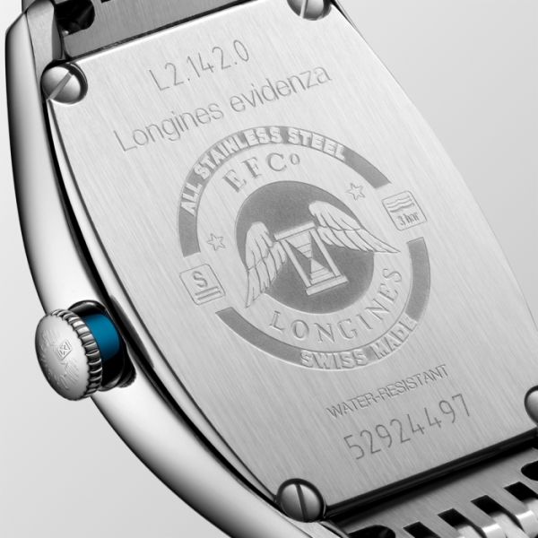 Montre Longines Evidenza Cadran Argenté "flinqué" Bracelet Acier