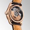 Montre Longines Master Collection Cadran Argenté "grain d'orge" Bracelet Alligator