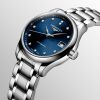 Montre Longines Master Collection Cadran Bleu soleillé Bracelet Acier