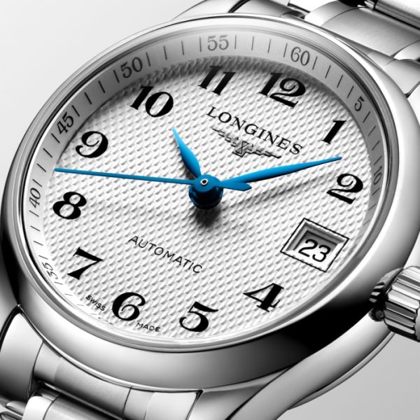 Montre Longines Master Collection Cadran Argenté "grain d'orge" Bracelet Acier