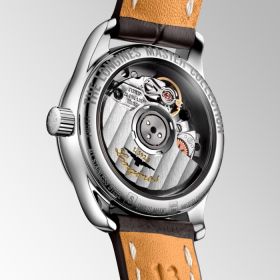 Montre Longines Master Collection Cadran Argenté "grain d'orge" Bracelet Alligator