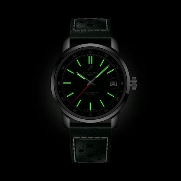 Montre Breitling Top Time B31 Cadran Vert Bracelet Cuir