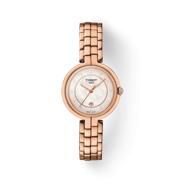 Montre Tissot Flamingo Cadran Nacre blanche