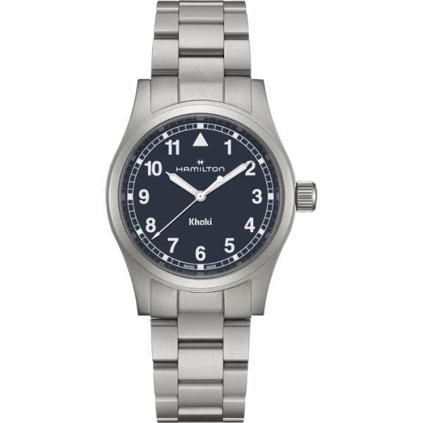 Montre Hamilton Khaki Field Quartz 38?mm Cadran Bleu