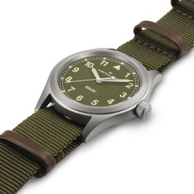 Montre Hamilton Khaki Field Quartz 38?mm Cadran Vert