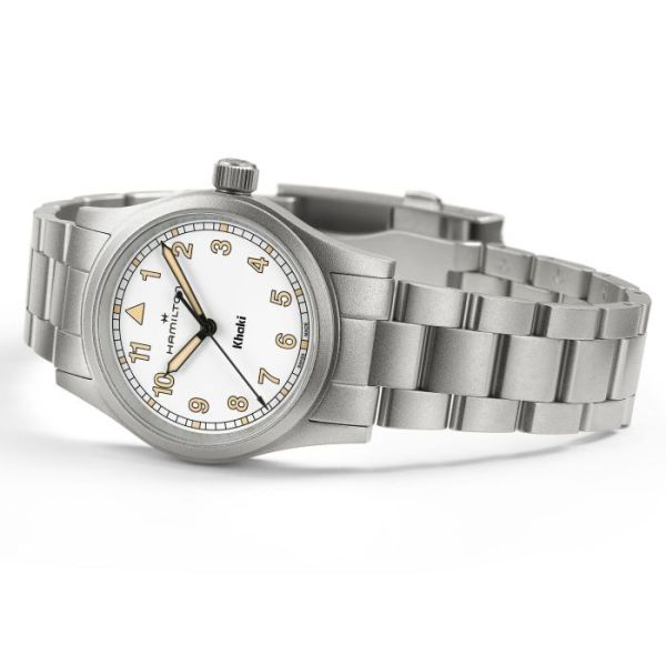 Montre Hamilton Khaki Field Quartz 33?mm Cadran Blanc