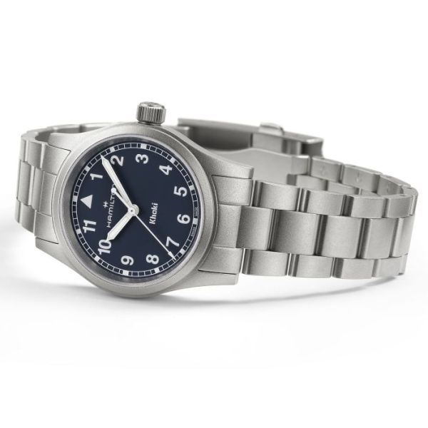 Montre Hamilton Khaki Field Quartz 33?mm Cadran Bleu