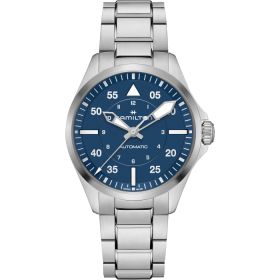 Montre Hamilton Khaki Aviation Pilot Auto 39mm Cadran Bleu