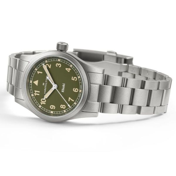 Montre Hamilton Khaki Field Quartz 33?mm Cadran Vert