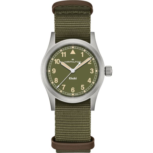 Montre Hamilton Khaki Field Quartz 33?mm Cadran Vert