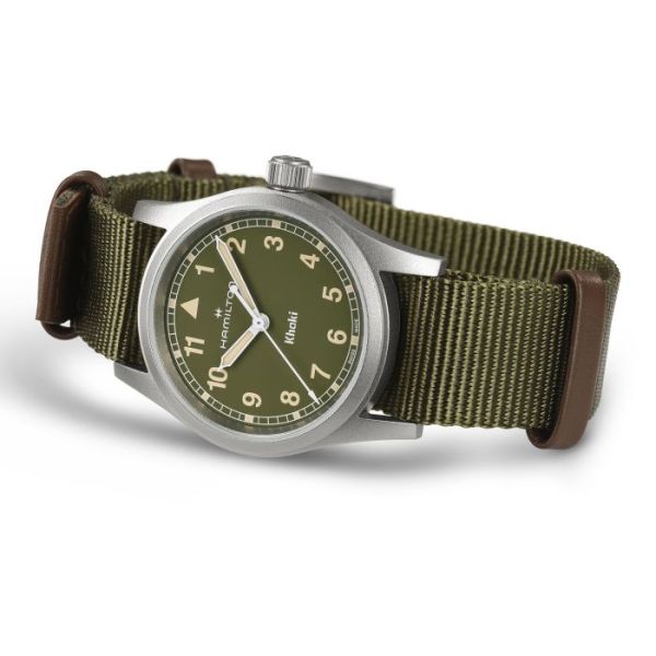 Montre Hamilton Khaki Field Quartz 33?mm Cadran Vert