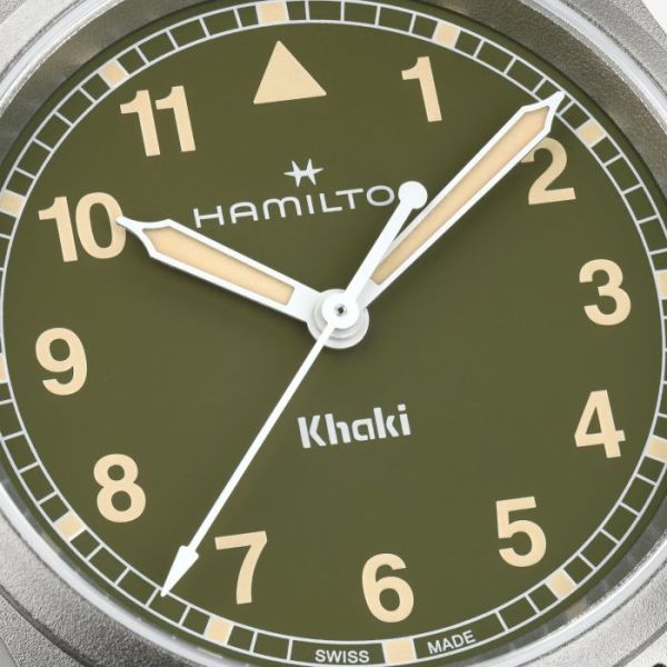 Montre Hamilton Khaki Field Quartz 33?mm Cadran Vert