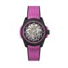 Montre Norqain Wild One Skeleton 39mm Hyper Pink Bracelet Caoutchouc