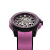Montre Norqain Wild One Skeleton 39mm Hyper Pink Bracelet Caoutchouc